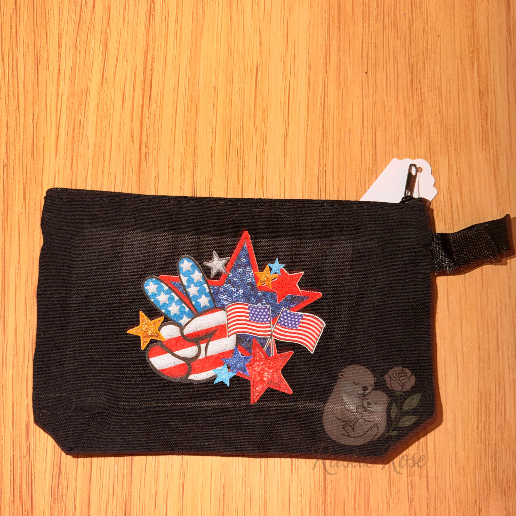 4th of July - Black Canvas Bag