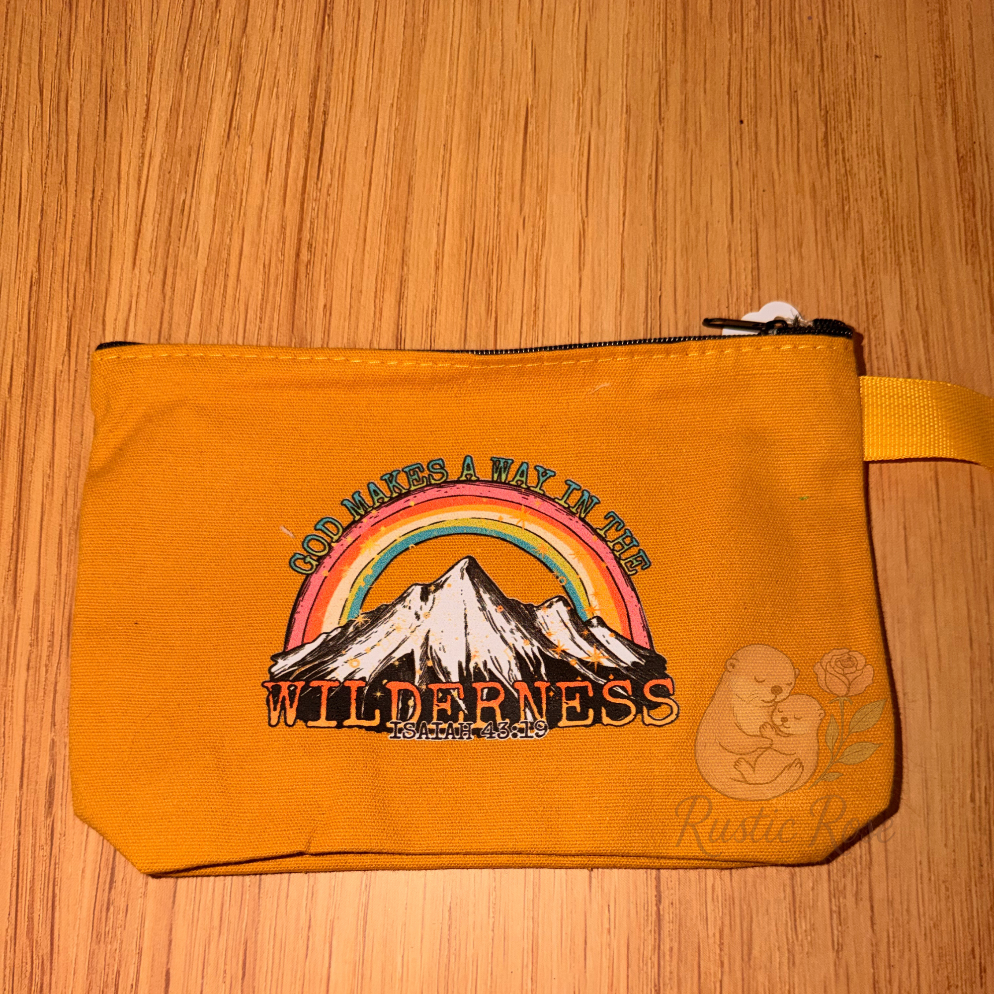 God Makes a Way in the Wilderness - Mustard Canvas Bag