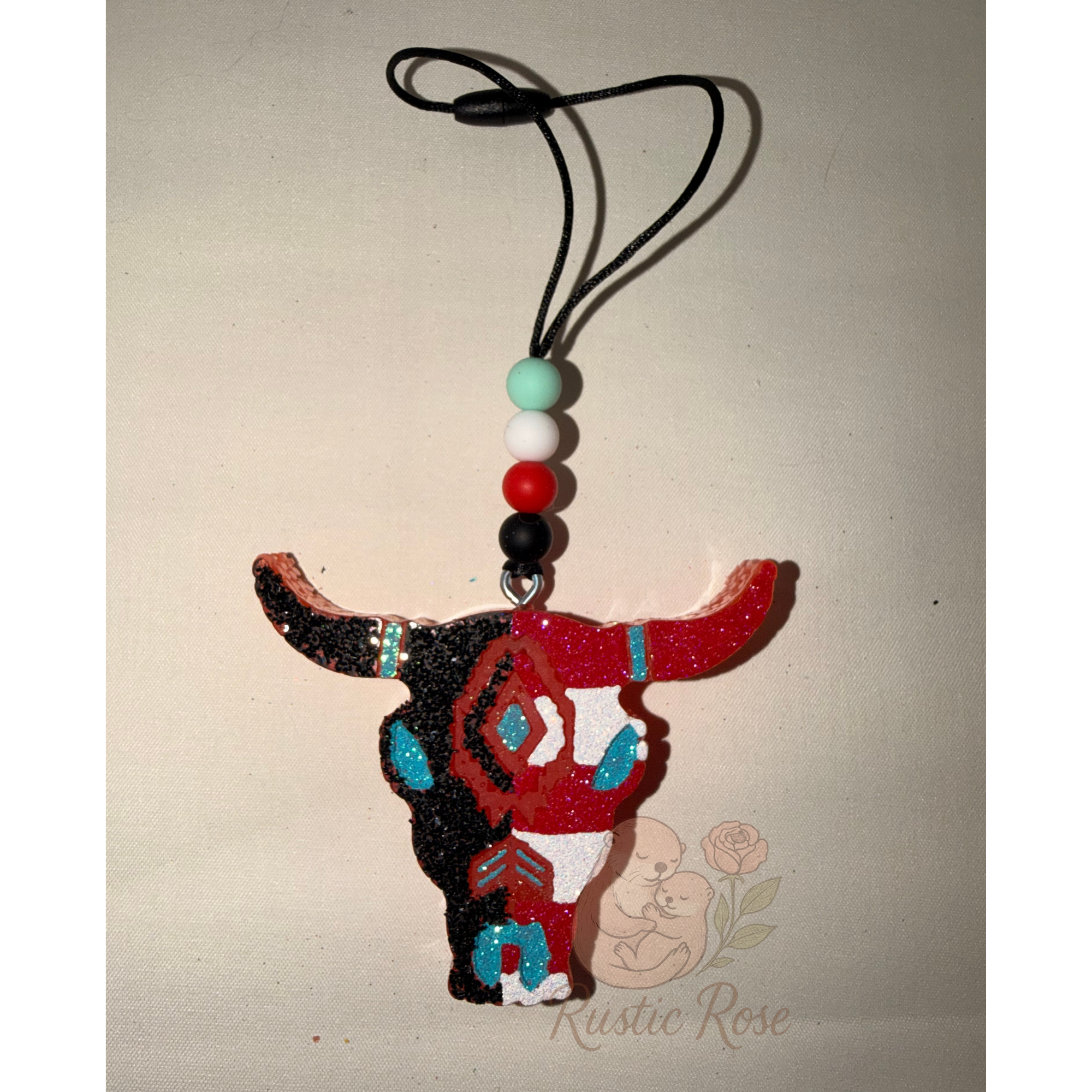 Aztec red cow - Black Cherry
