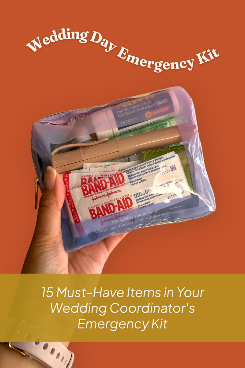 Inside My Wedding Day Emergency Kit