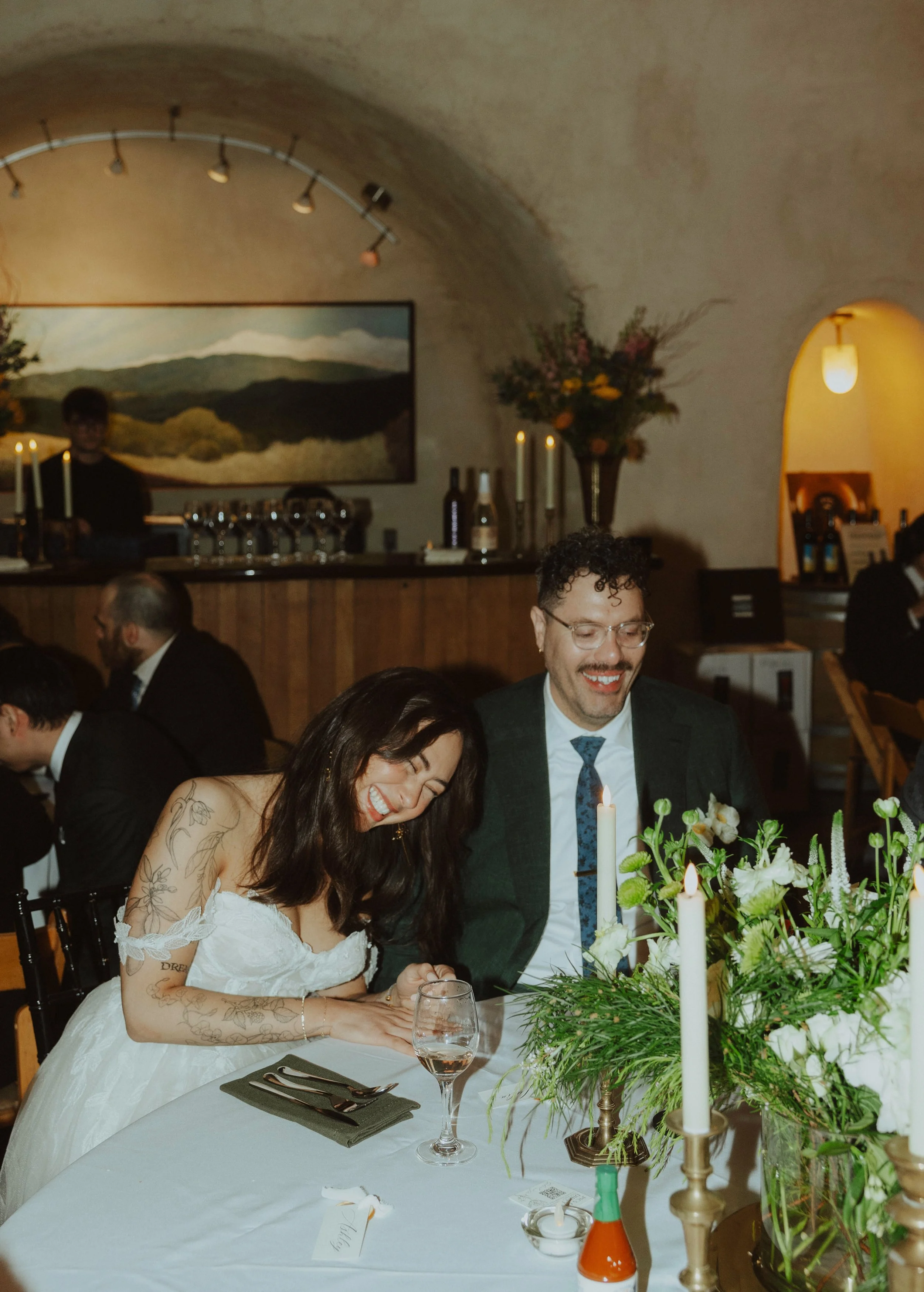 Rainy & Romantic Wine Cave Wedding in Sonoma