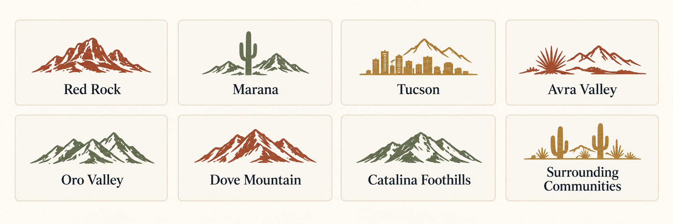 Red Rock Marana Tucson Avra Valley Catalina Foothills Oro Valley Dove Mountain Surrounding Communities