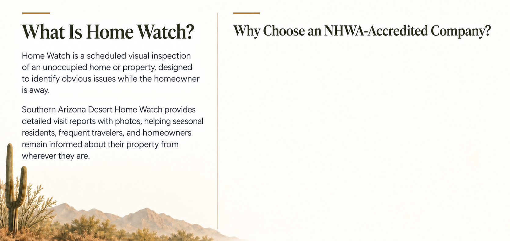 NHWA Accredited Home Watch Company