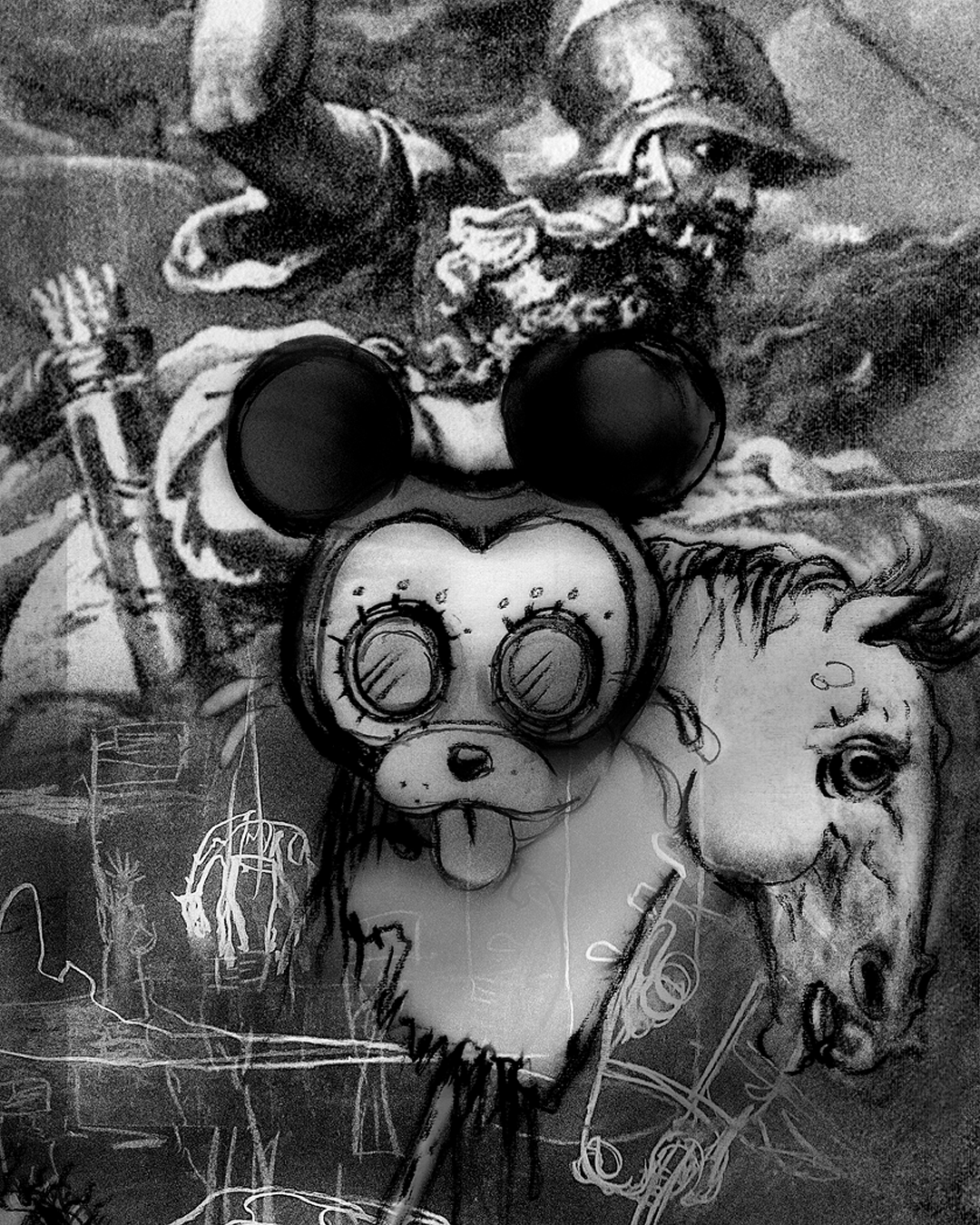 "Clown War'" detail