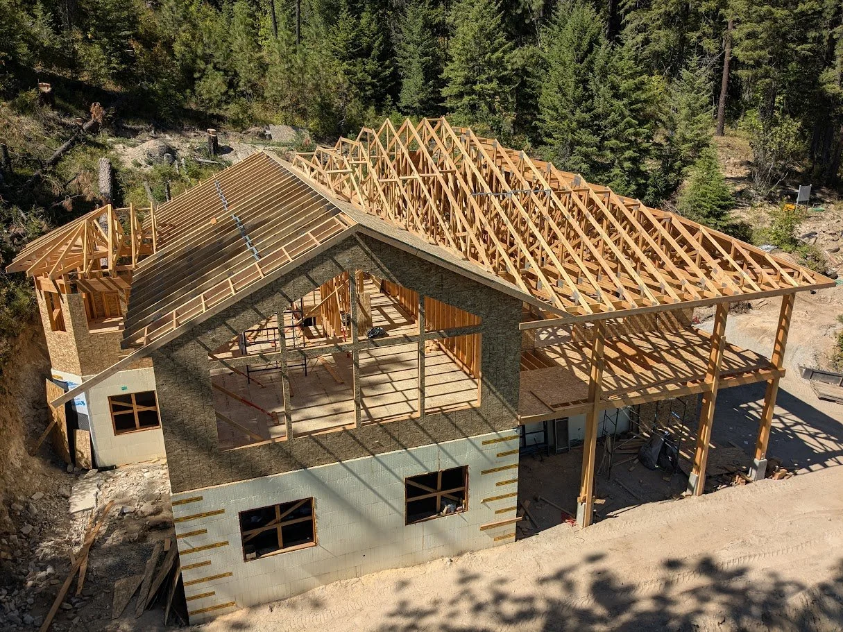 Wilkinson Construction custom home framing Sandpoint Idaho