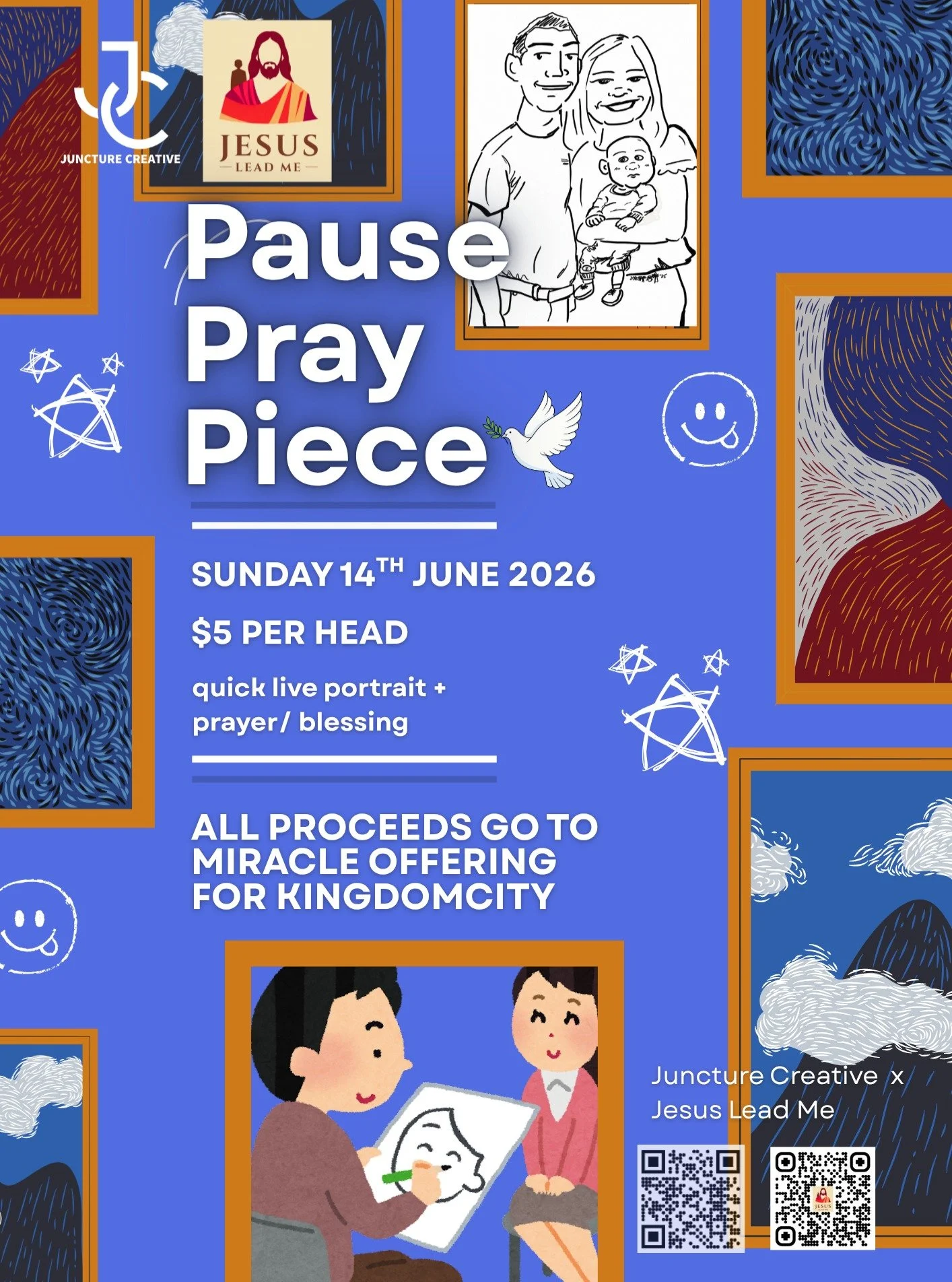 ✨ Pause. Pray. Piece🕊. ✨

In the busyness of life, how often do we get to just stop, connect, and receive a moment of intentional blessing?

This Sunday, we are so excited to bring you a special collaboration between @juncturecreative and @jesuslead