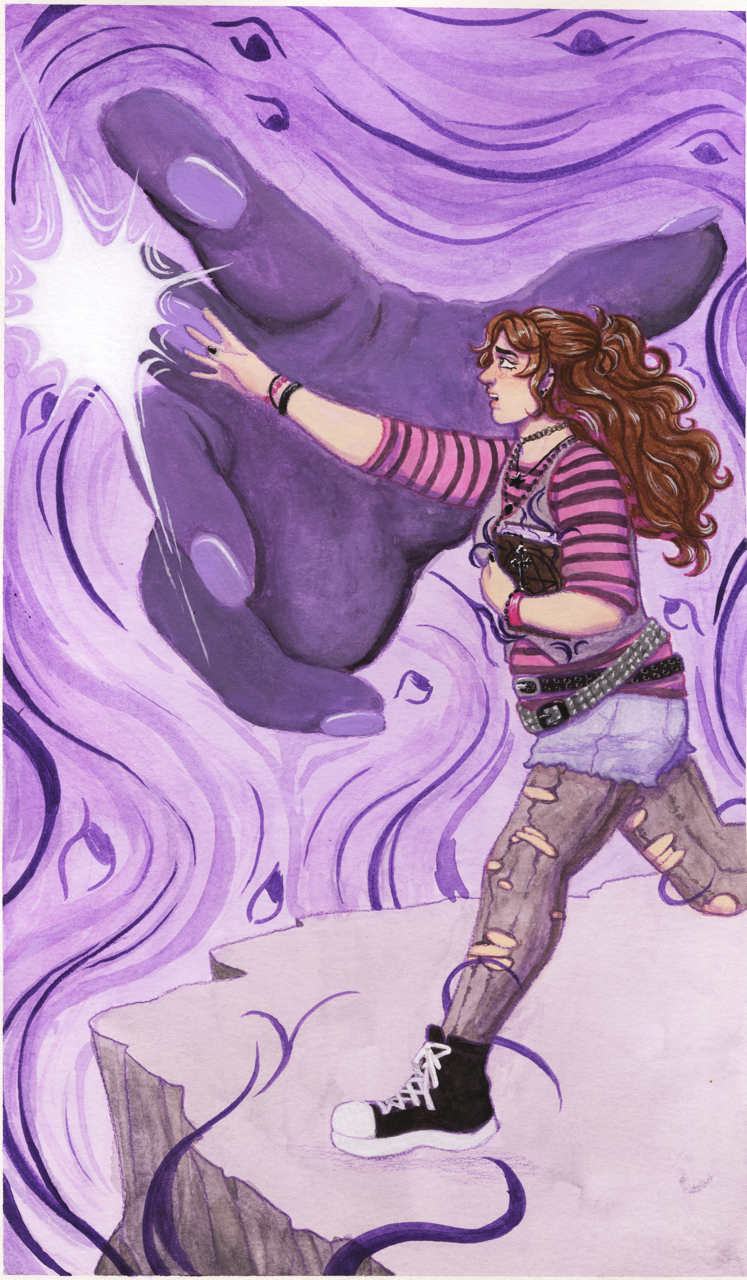Chasing Death | November 2025 | Watercolor and Gouache