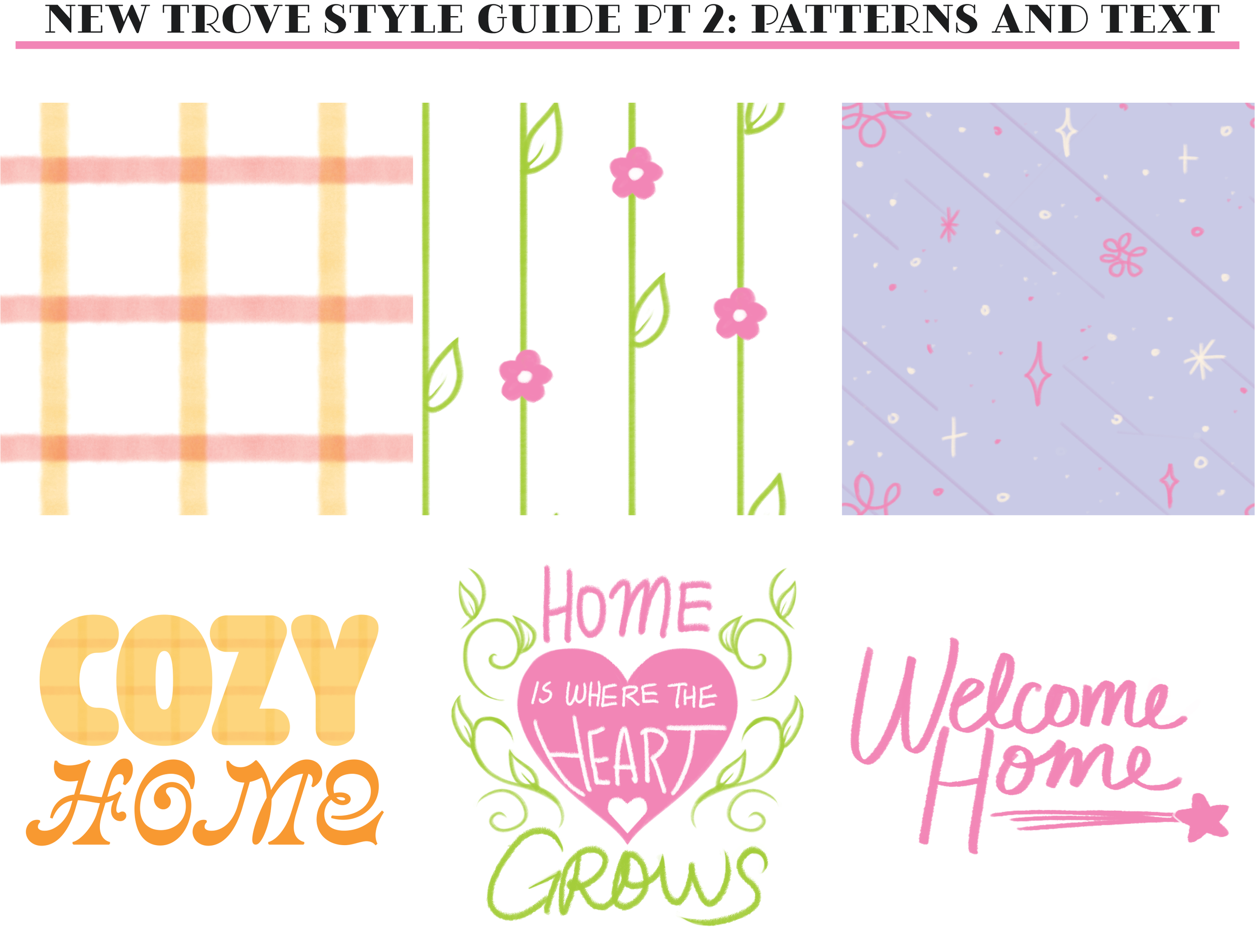New Trove Style Guide Pt2 : Patterns and Text | March 2026 | Digital