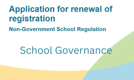 Application for Renewal of Registration School Governance
