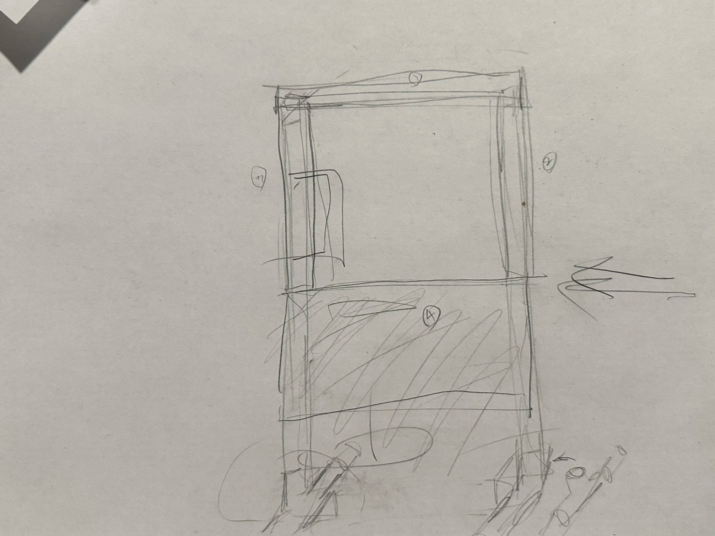 Sketch for phone booth