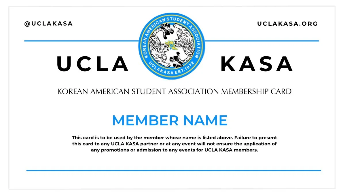 UCLA KASA   
Membership Card