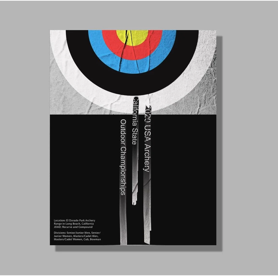 Archery Competition Poster   18 in x 24 in   Graphic Design