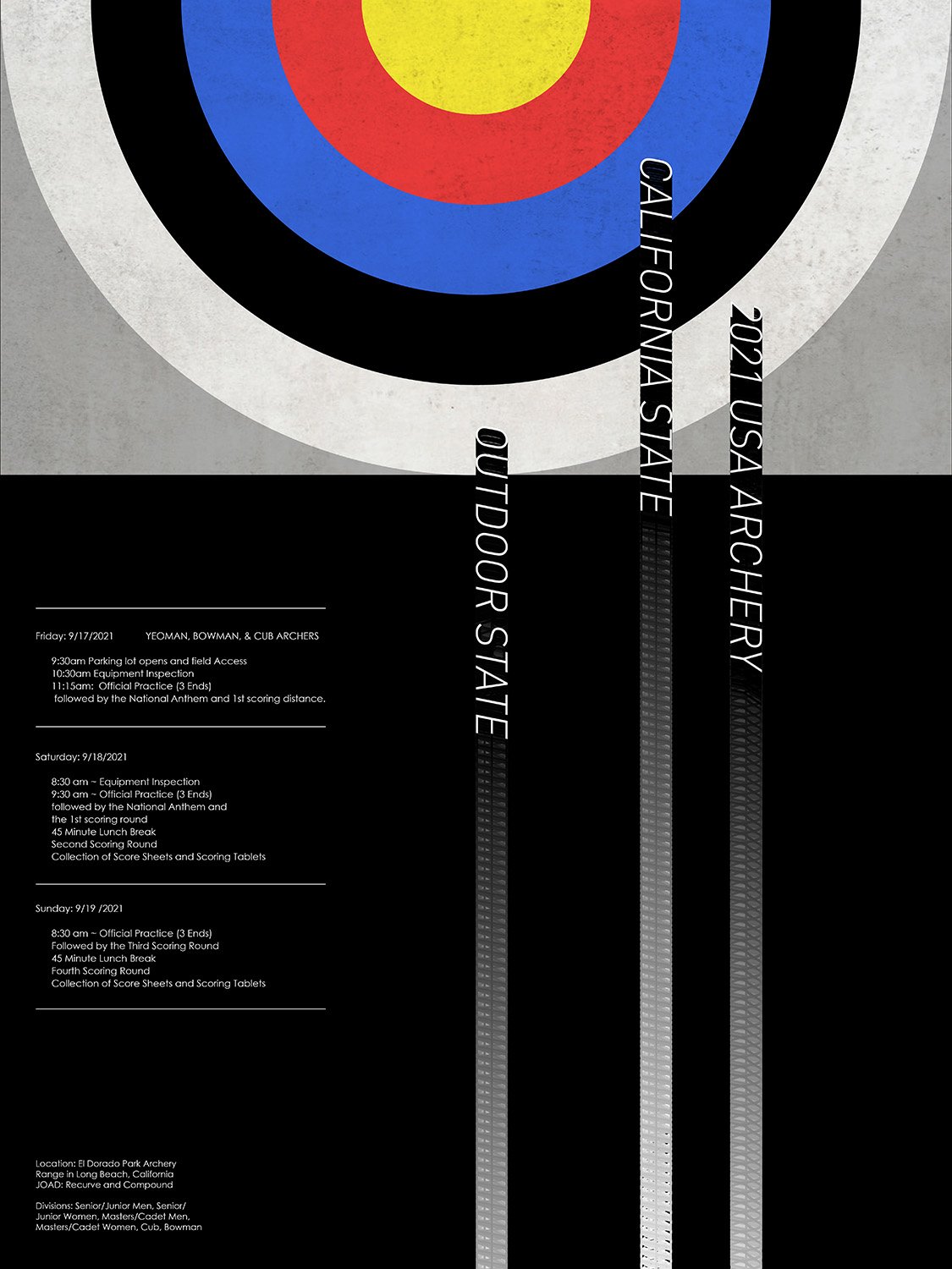 Archery Competition Poster   18 in x 24 in   Graphic Design