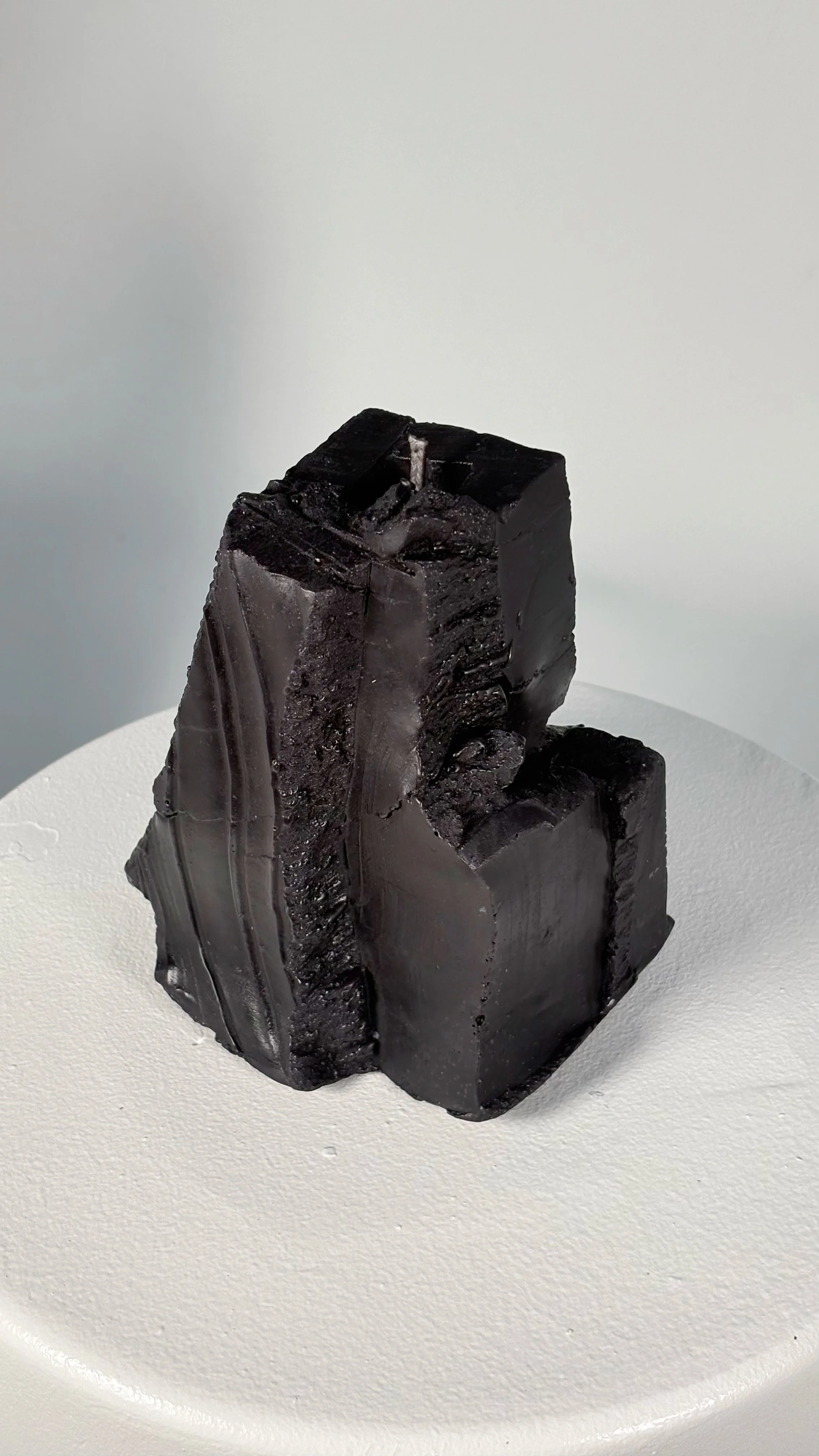 Alt text: Cast Wax Candle No. 1, 2026 — sculptural art object by Liz Wycherley, side view