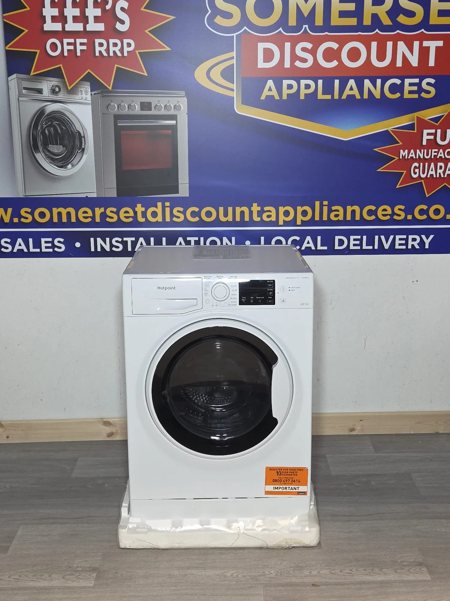 Hotpoint NDB 11724 W UK Washer Dryer 11kg/7kg Freestanding Condenser - White (See Description)