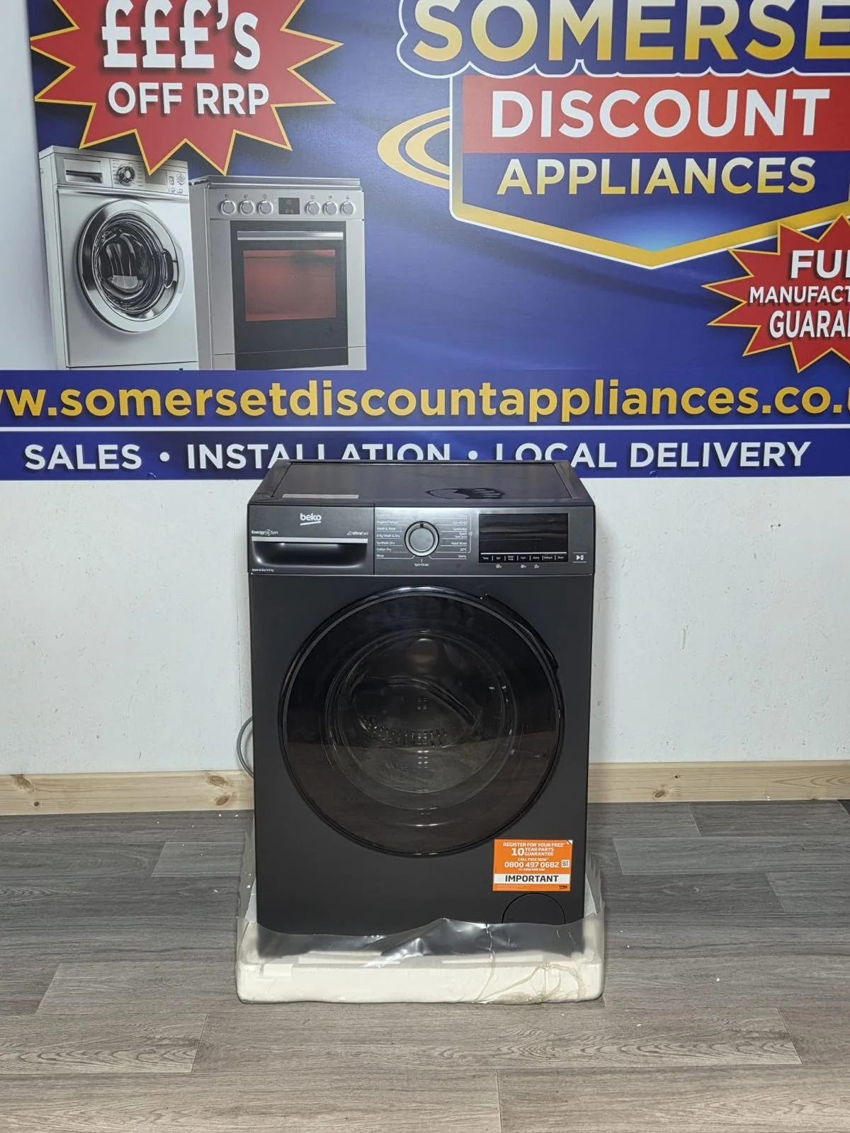 BEKO Pro BM5D59645UA Washer Dryer 9kg - Anthracite (See Description)
