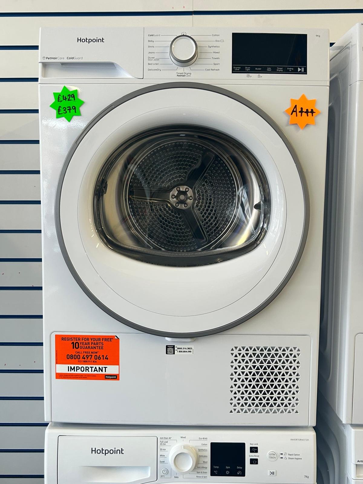 HOTPOINT PetHairCare C HD 93M WW UK 9kg Heat Pump Tumble Dryer - White