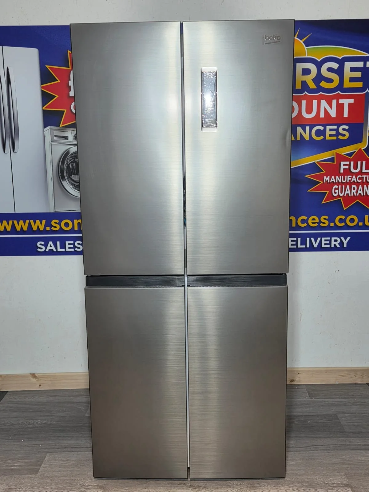 BEKO Pro HarvestFresh GN15880VPX Fridge Freezer - Brushed Steel (See Description)