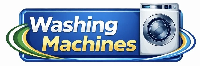 Logo with text 'Washing Machines' and an image of a front-loading washing machine.