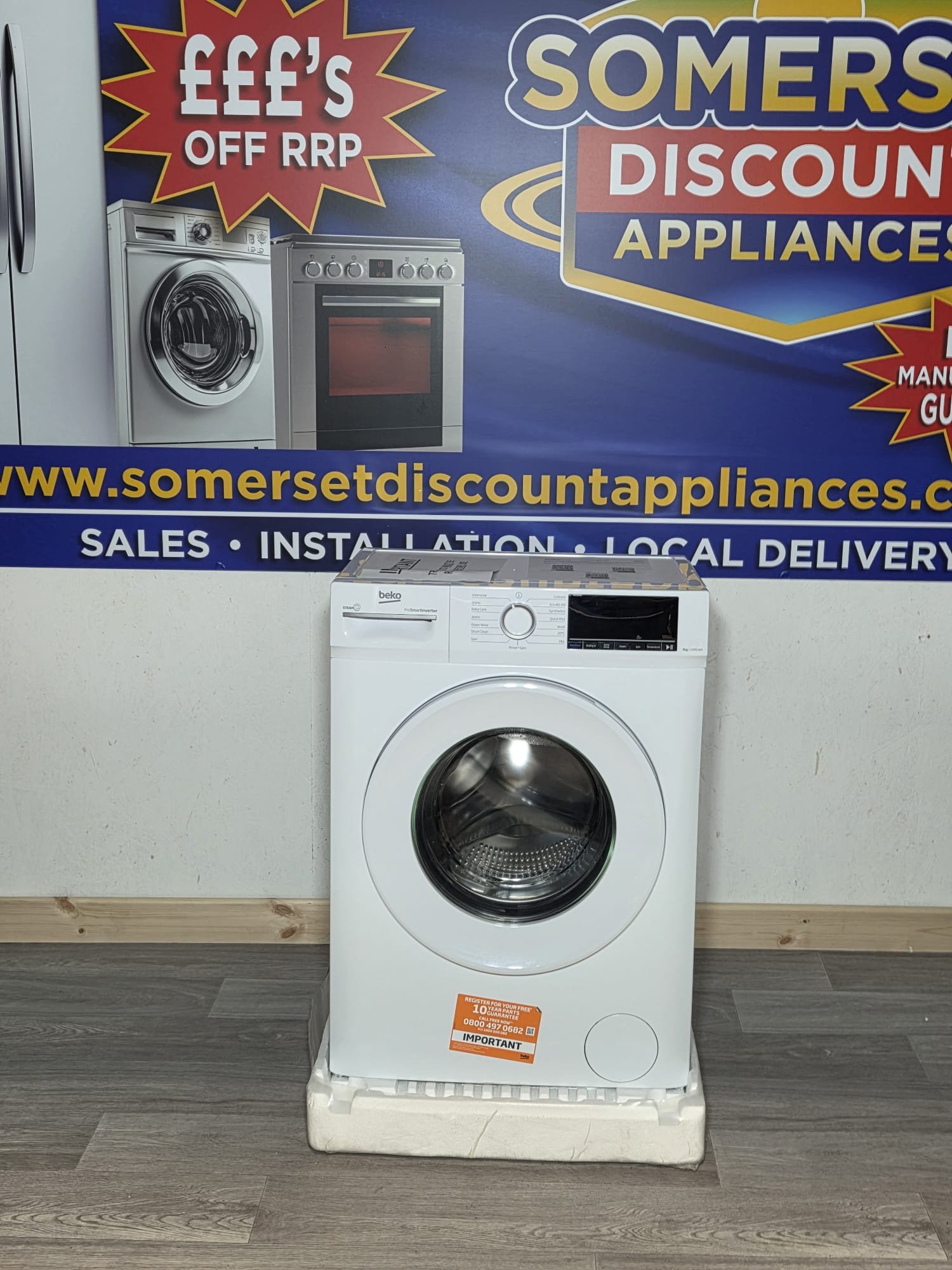 Beko BW1O3721W  Washing Machine 7kg 1200 Spin - White