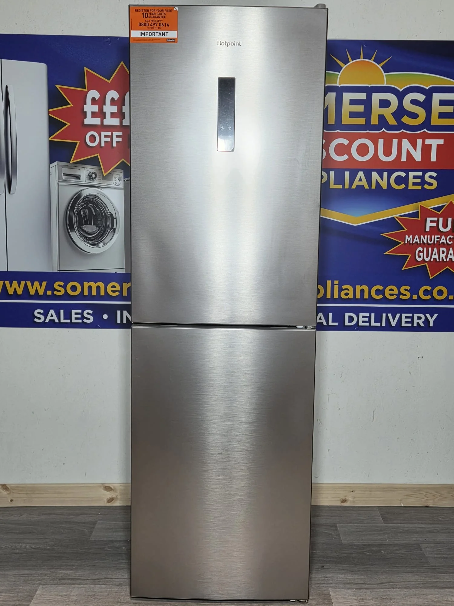 HOTPOINT VitalCare HPKF 6353 XP4UK 50/50 Fridge Freezer - Silver (See Description)