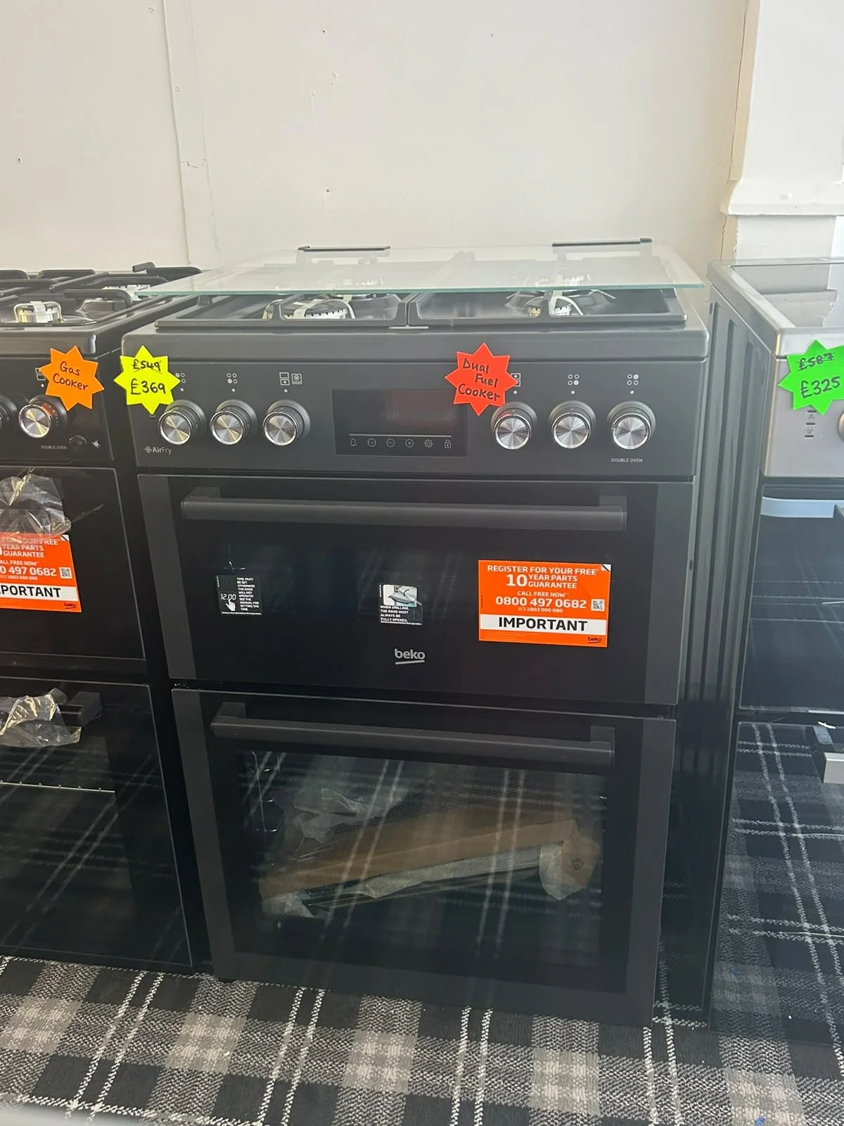 BEKO Pro AeroPerfect AirFry FDDA6272TCA 60 cm Dual Fuel Cooker - Anthracite