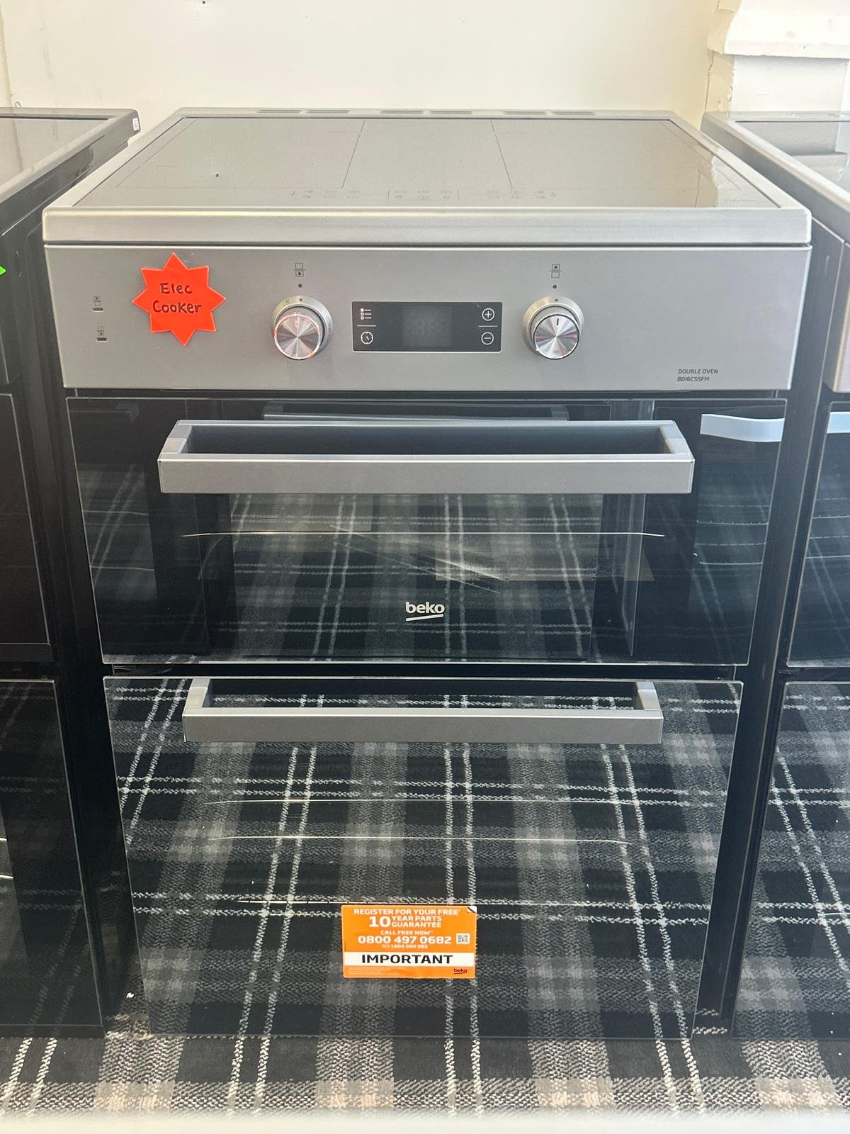 BEKO BDI6C55FM 60cm Electric Induction Cooker - Silver