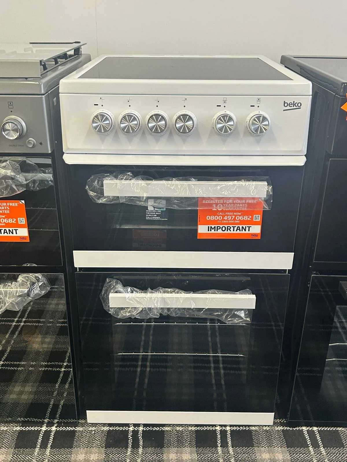 BEKO Pro KDVC563AW 50cm Electric Ceramic Cooker - White