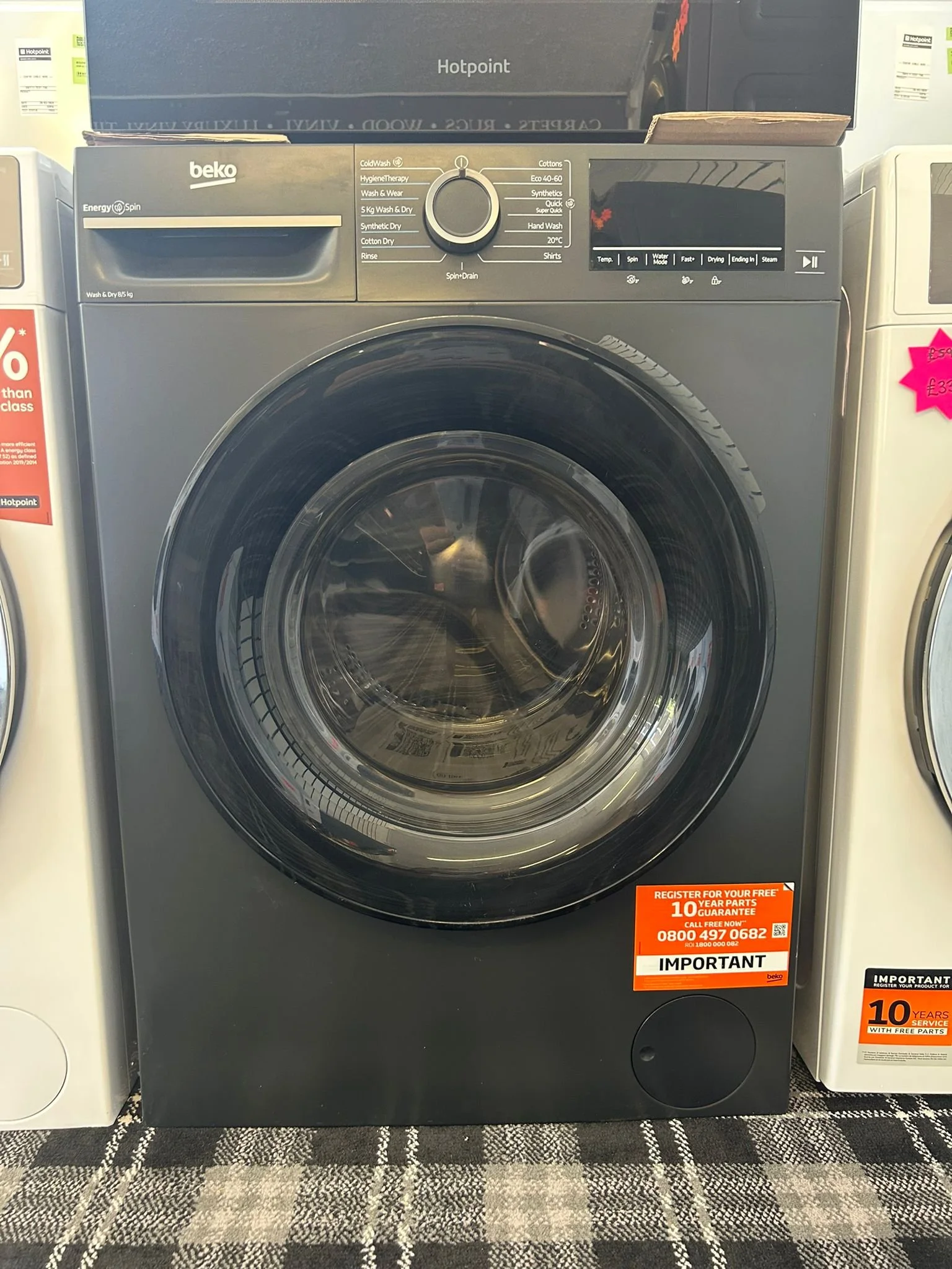 BEKO Pro EnergySpin BM3DT68342A 8kg Washer Dryer - Anthracite