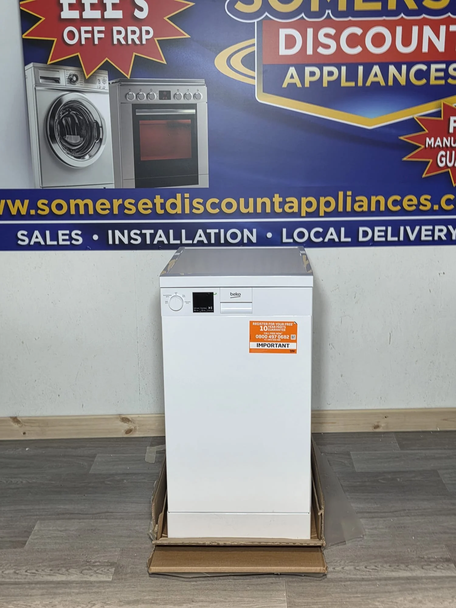 BEKO DVS04X20W Slimline Dishwasher - White