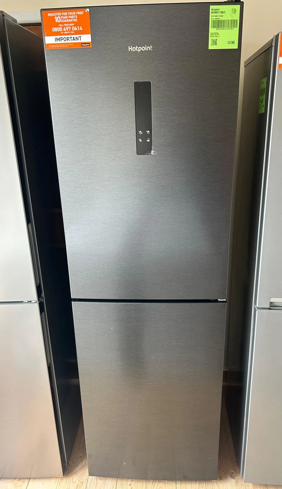 HOTPOINT VitalCare HPKF 6353 XBR4UK 50/50 Fridge Freezer - Dark Inox
