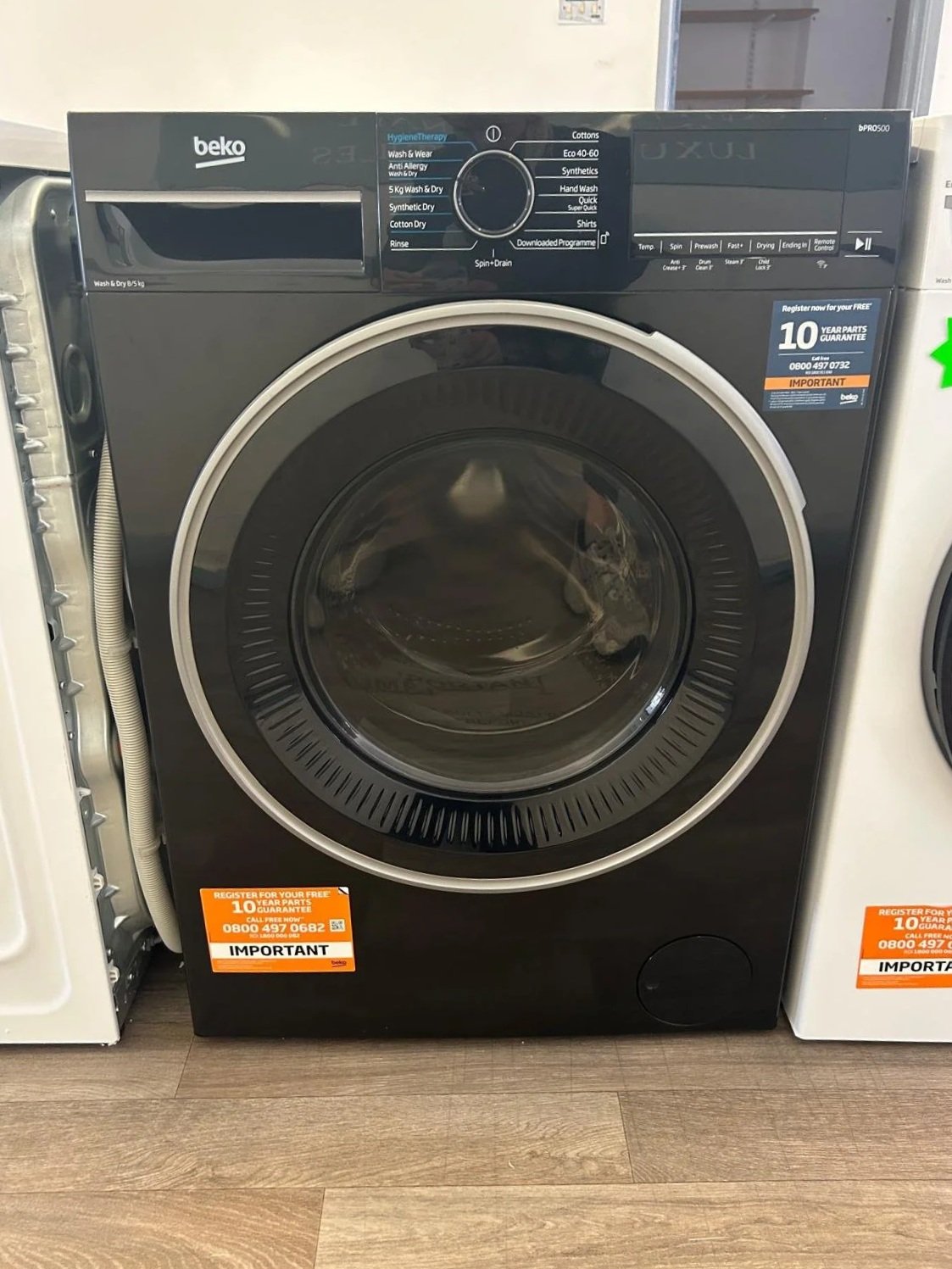 BEKO Pro-UltraFast B3D58545UB 8kg Washer Dryer WiFi-enabled - Black