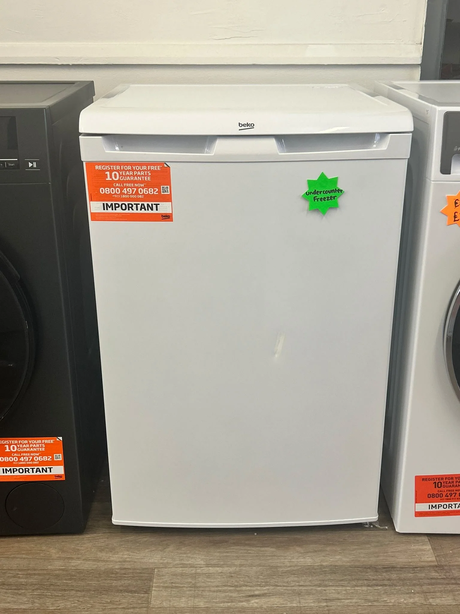 BEKO UFF4584W Undercounter Freezer - White (See Description)