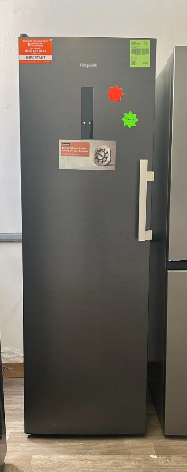 HOTPOINT Frost Free HPMFF 6312 XBR4UK Tall Freezer - Dark Inox