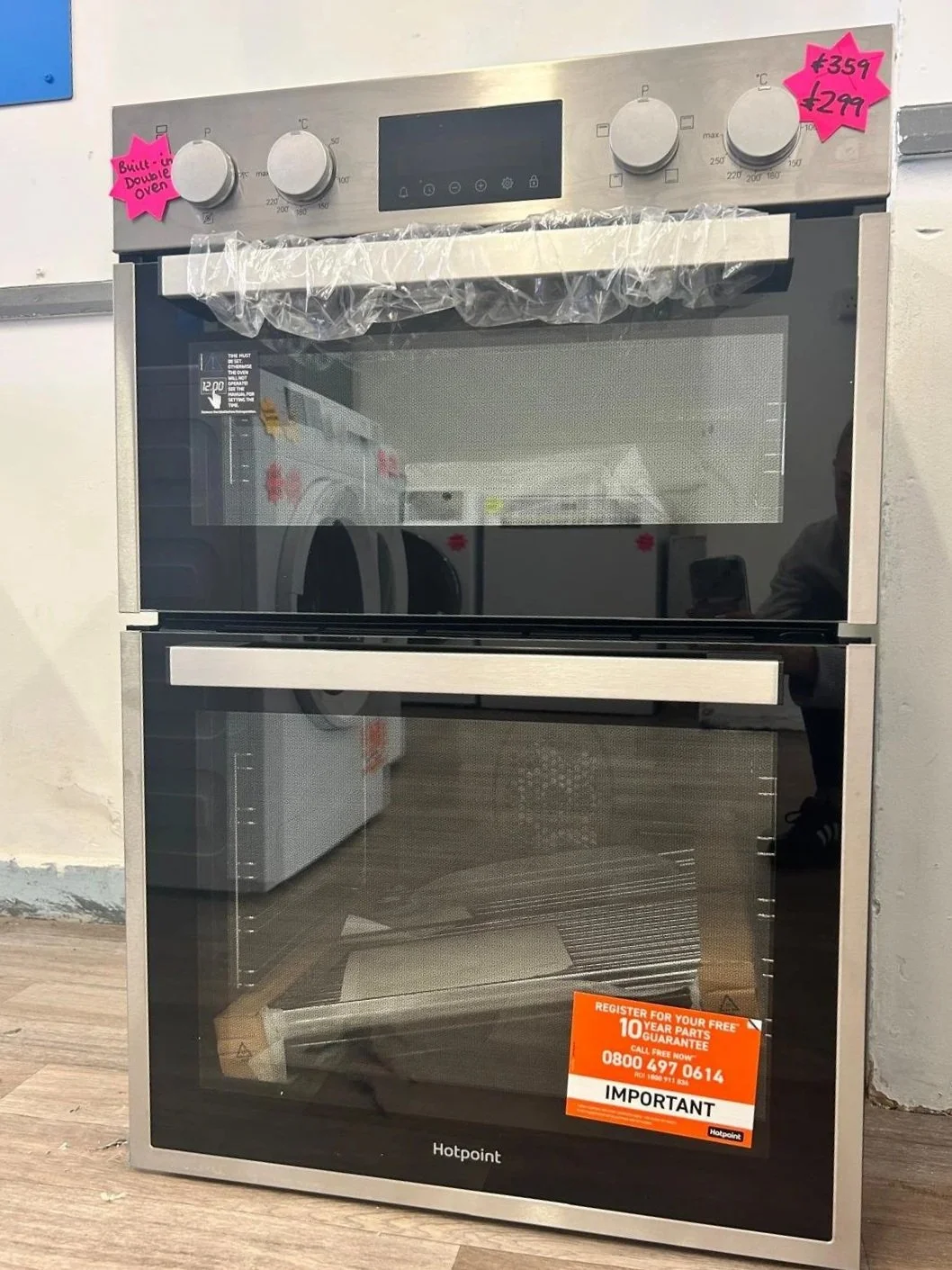 HOTPOINT DIH 10D IX Electric Built-in Double Oven - Stainless Steel