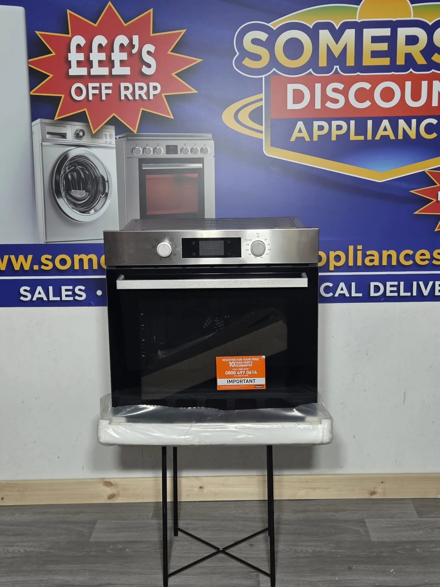HOTPOINT Class 2 Multiflow HO 255H X UK Plug-in Electric Fan Oven - Stainless Steel