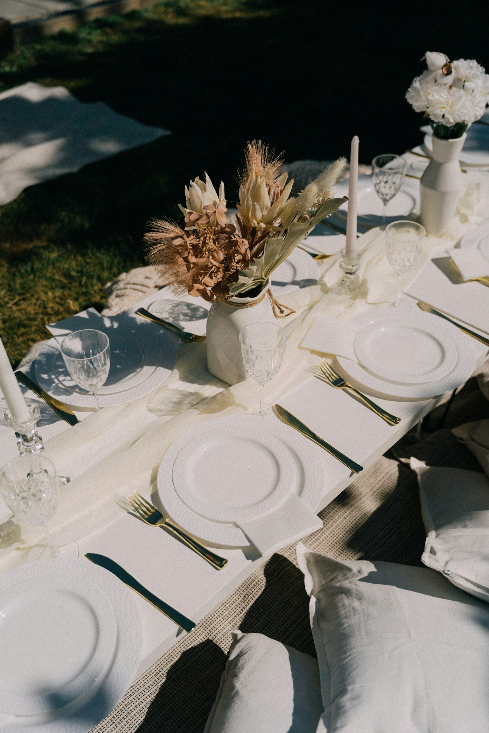 Elegant outdoor dining and private event setting
