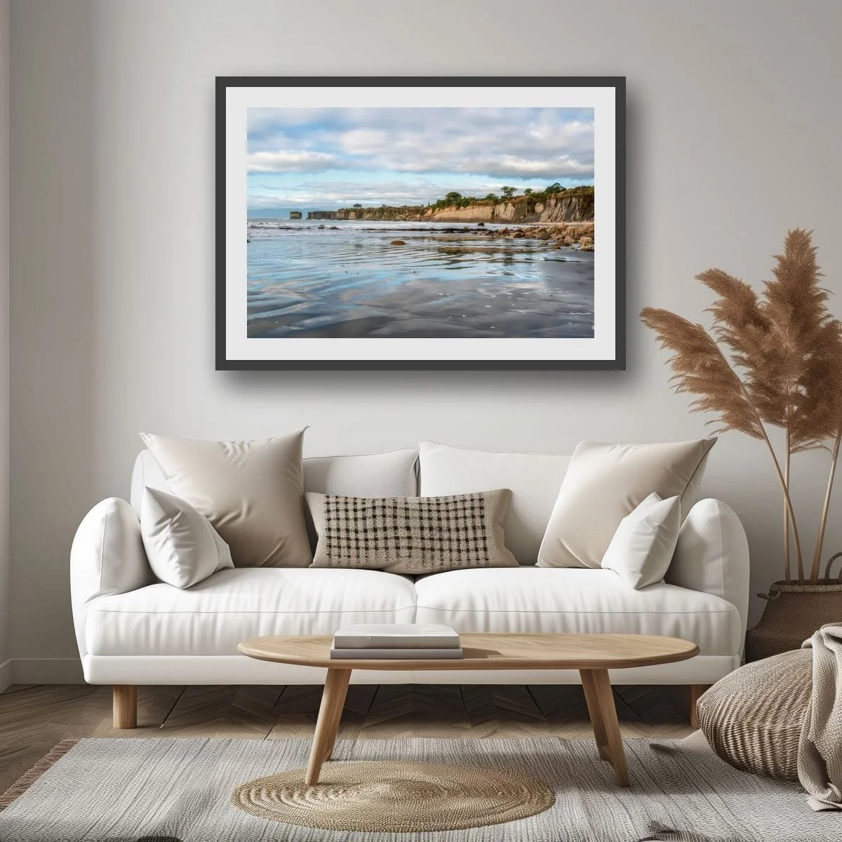 The Long Shore1.jpegLong reflective shoreline beneath coastal cliffs on the West Coast.