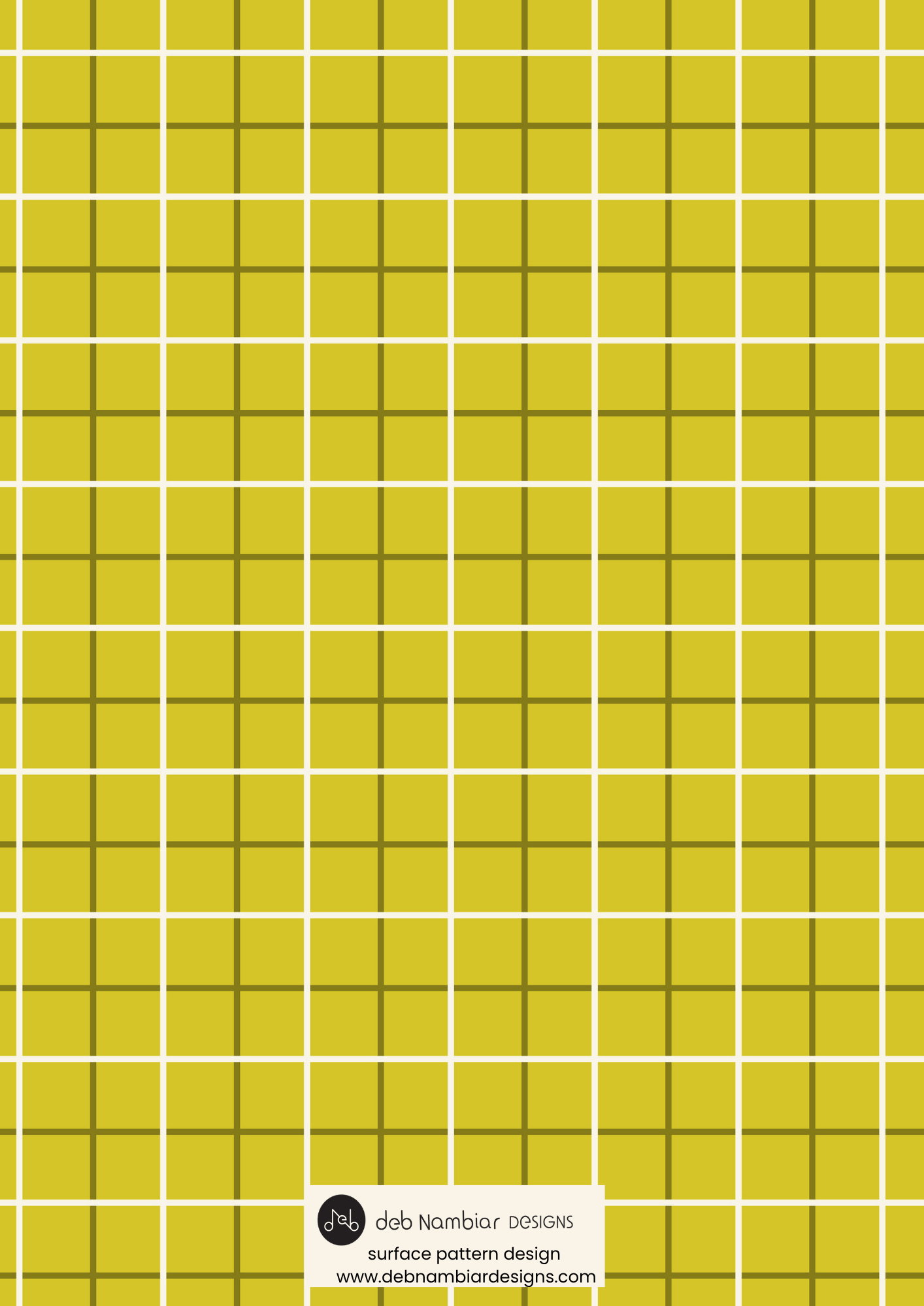 Aussie Outback Plaid:
Small Scale Repeat - Lichen Yellow