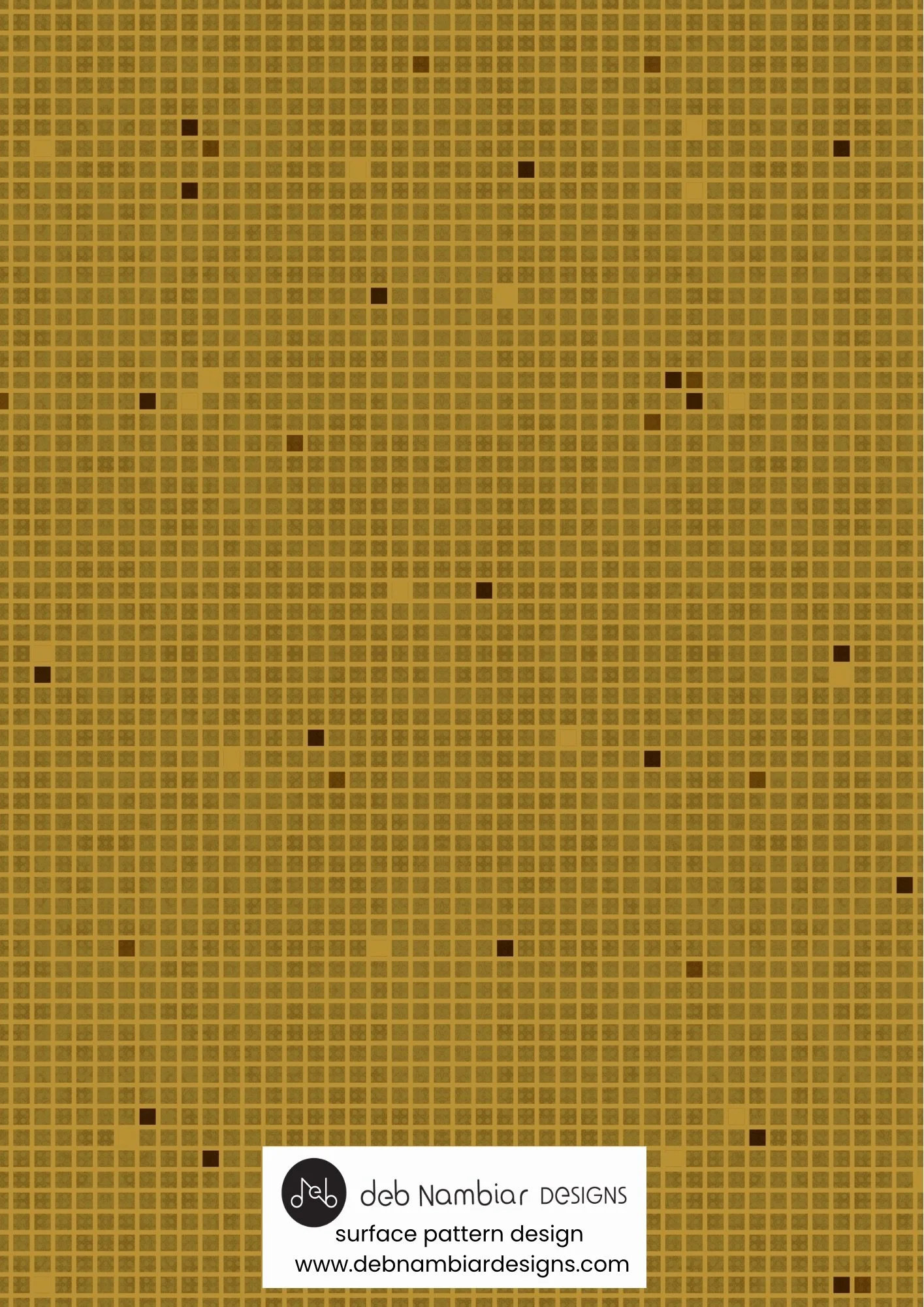 Tasman Grid - Tussock Gold - Mid Golden Tonal