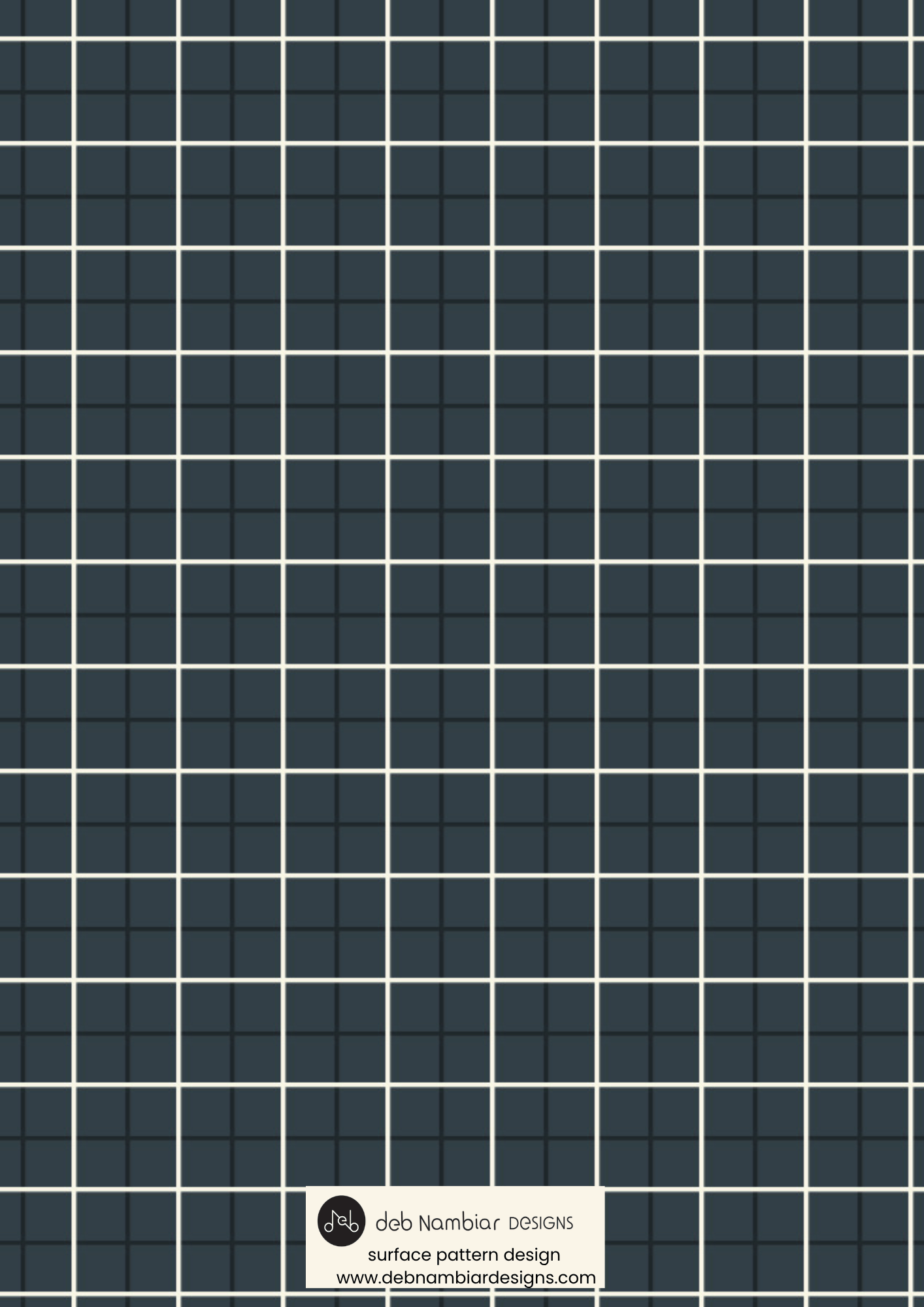 Aussie Outback Plaid:
Small Scale Repeat - Indigo Blue