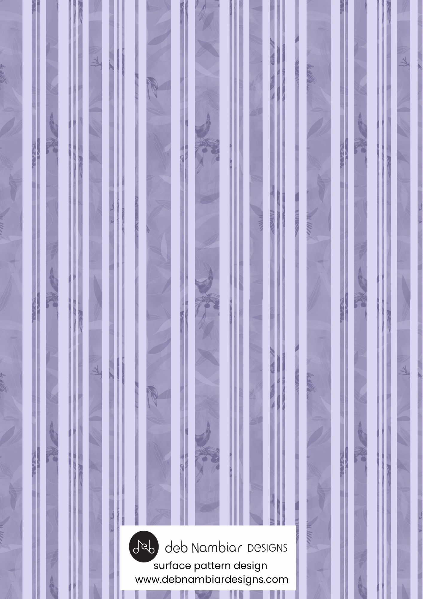 Coastal Strata - Tasman Blue - Soft Purple Tonal