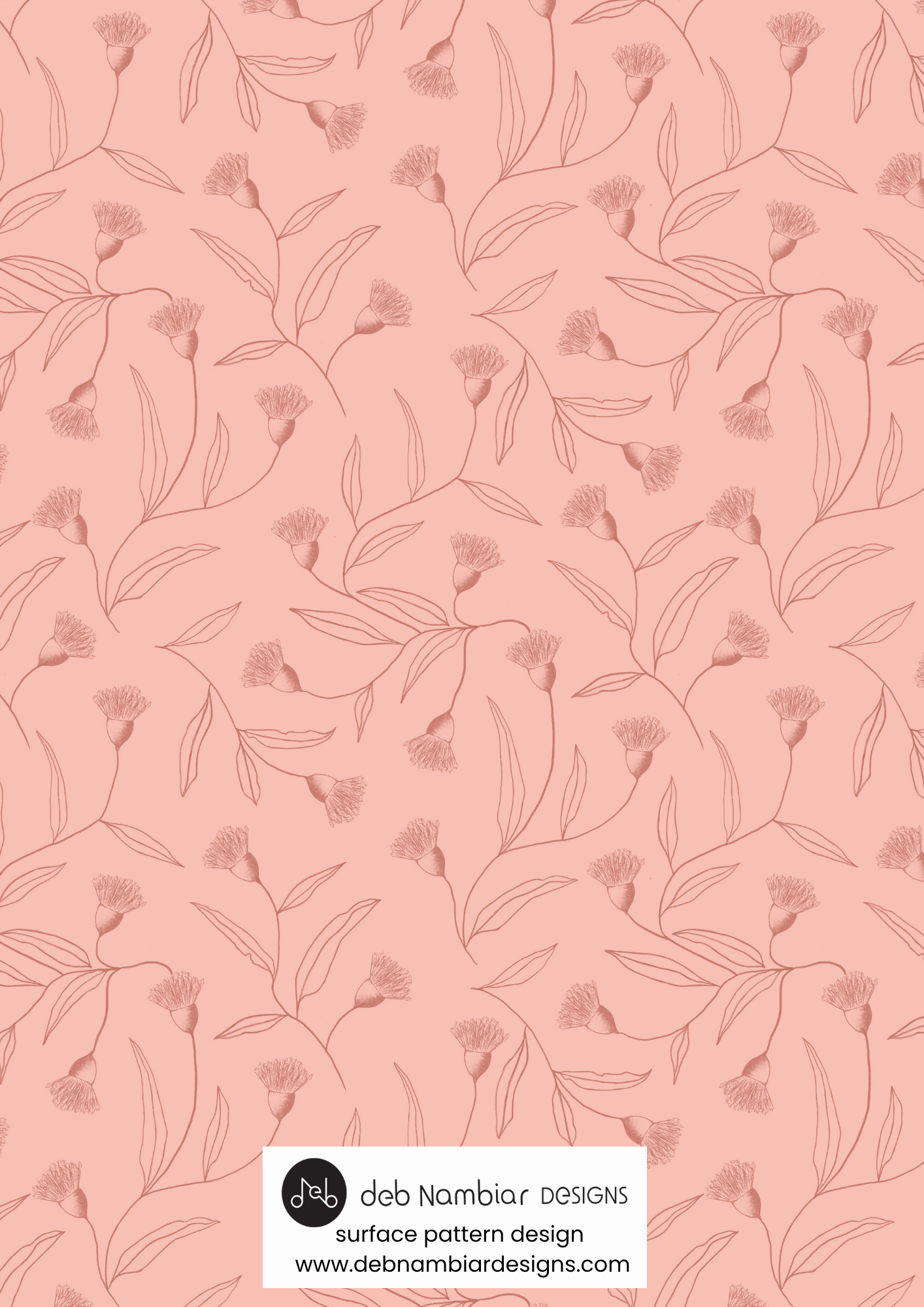 Flowering Gum Trails - Southern Blush - Soft Blush Tonal