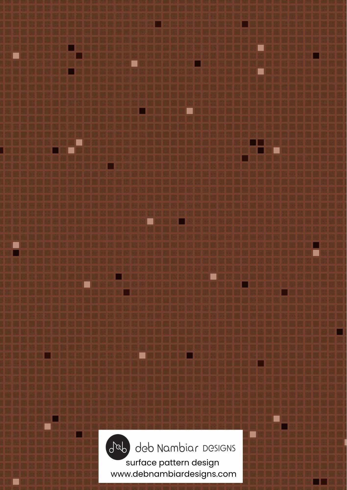 Tasman Grid - Southern Blush - Deep Blush Tonal