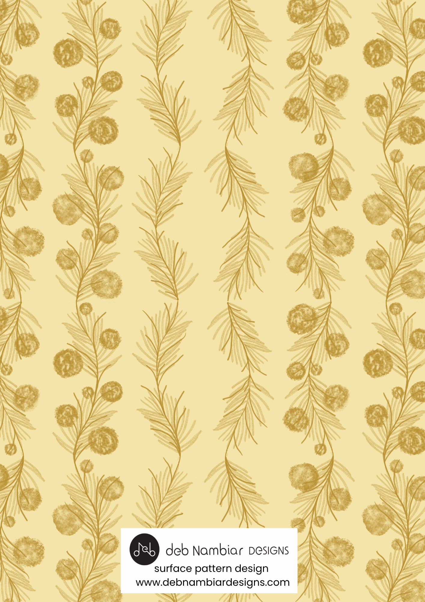 Wattle & Kōwhai Vine - Tussock Gold - Soft Golden Tonal