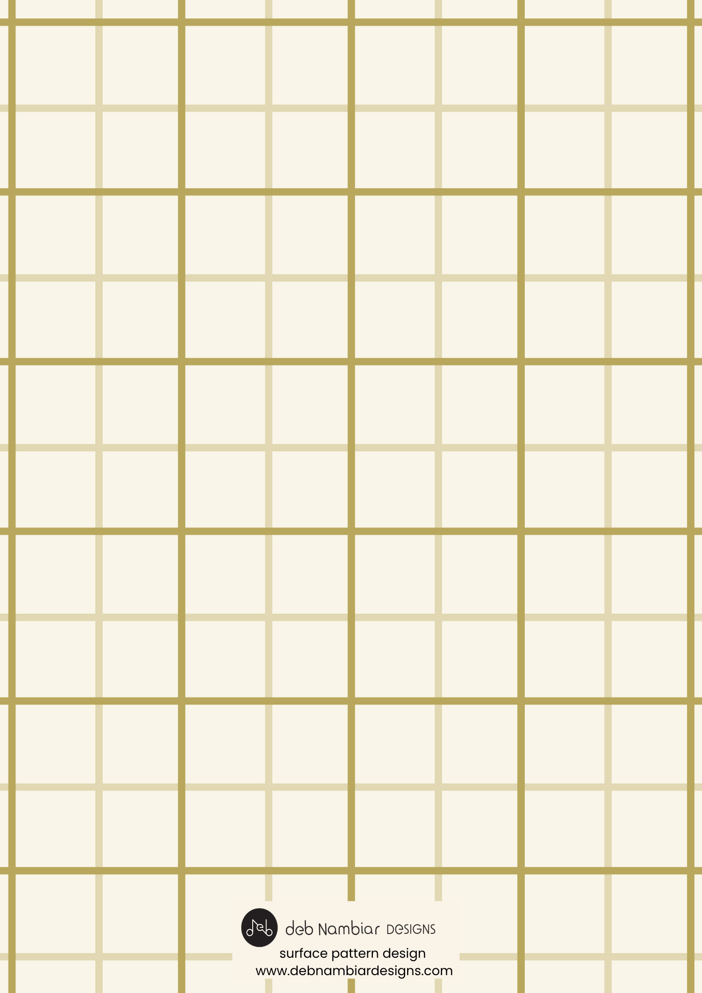Aussie Outback Plaid:
Medium Scale Repeat - Cream & Light Moss