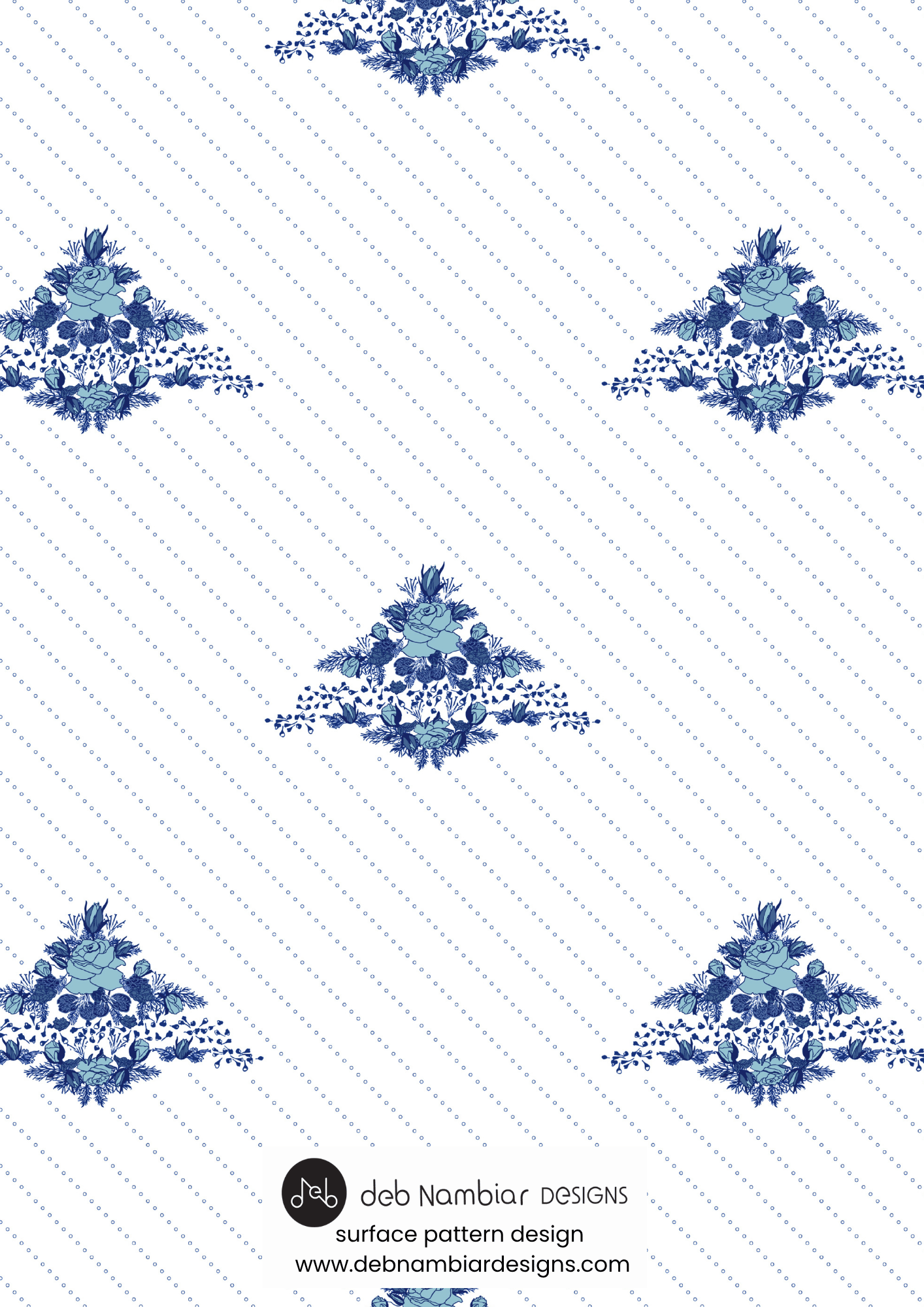 Botanical Heritage – Schoolhouse Blue