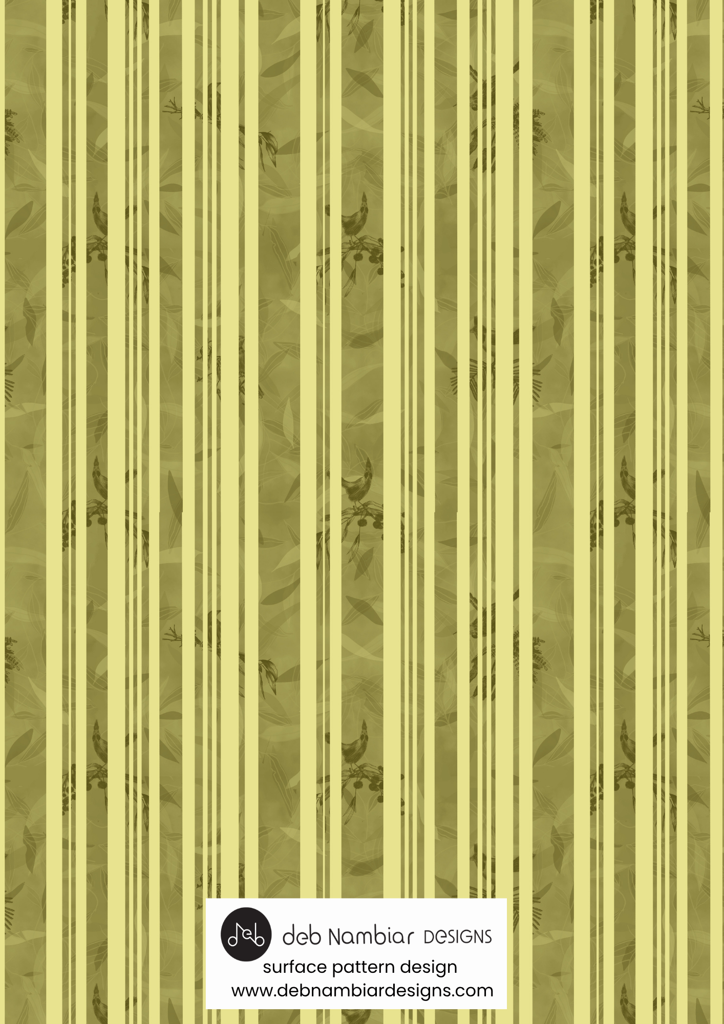 Coastal Strata - Tussock Gold - Soft Olive Tonal
