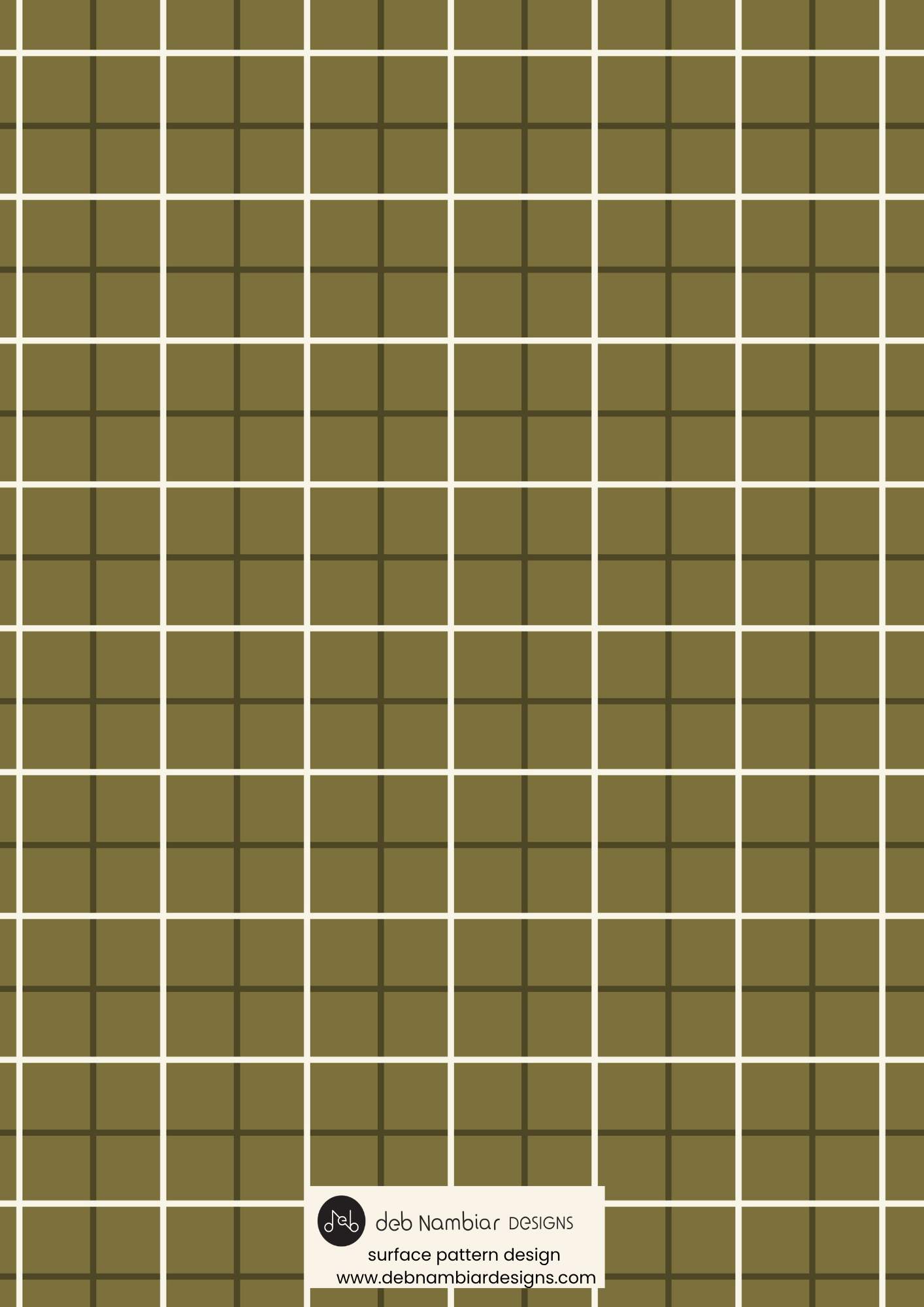 Aussie Outback Plaid:
Small Scale Repeat - Dark Moss