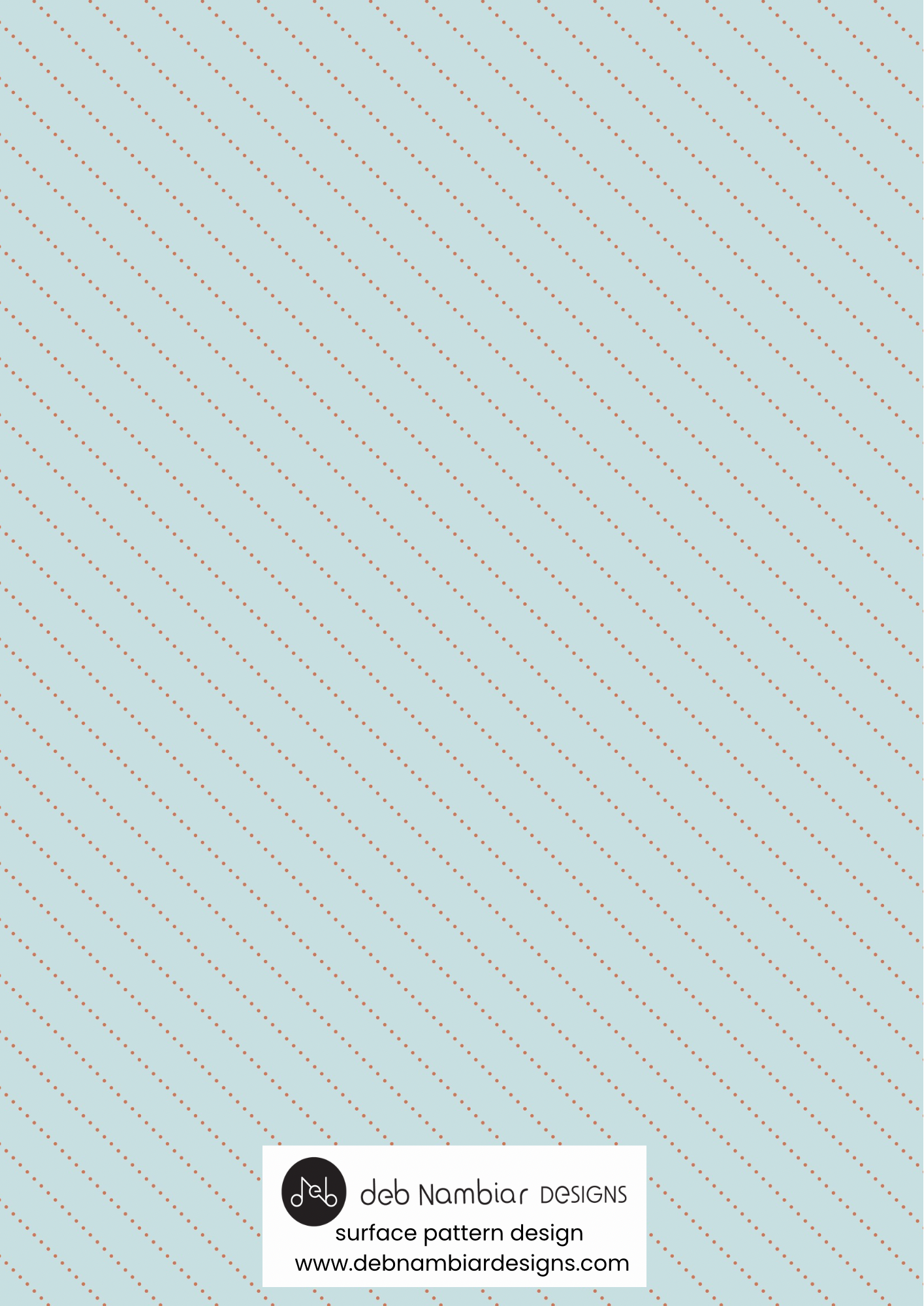 Pathway Dots — Soft Aqua & Terracotta